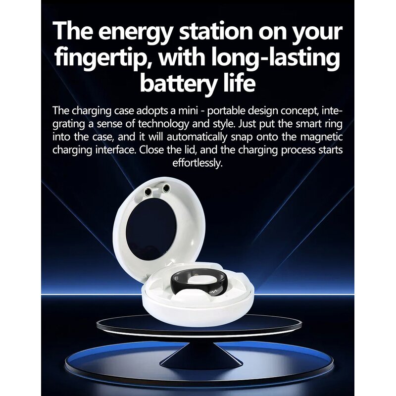 Smart Ring Manufacturer - Q520 ECG Blood Pressure with Charging Case