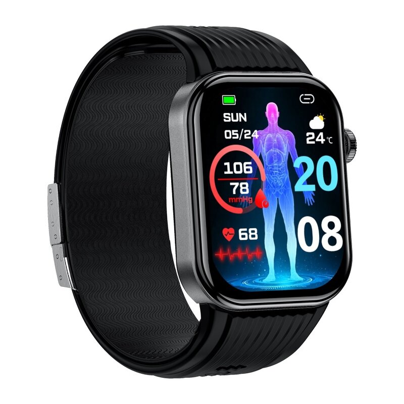 Health Smart Watch Manufacturer - Air Pump ECG BP SpO2 SOS for Elderly