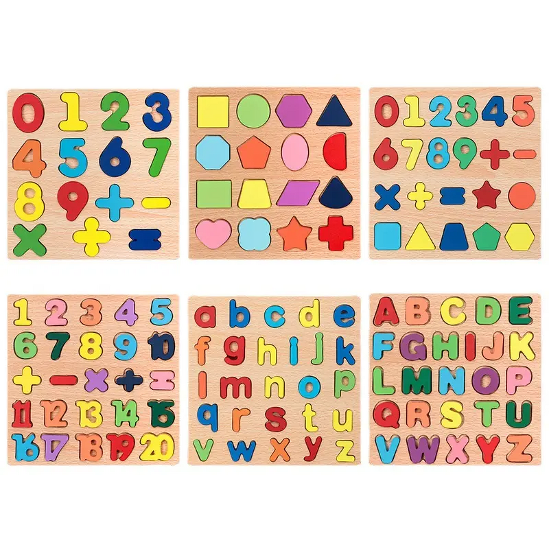 3D Puzzle - Manufacturer Wooden Alphabet Early Education DIY Toy for Kids Boys Girls