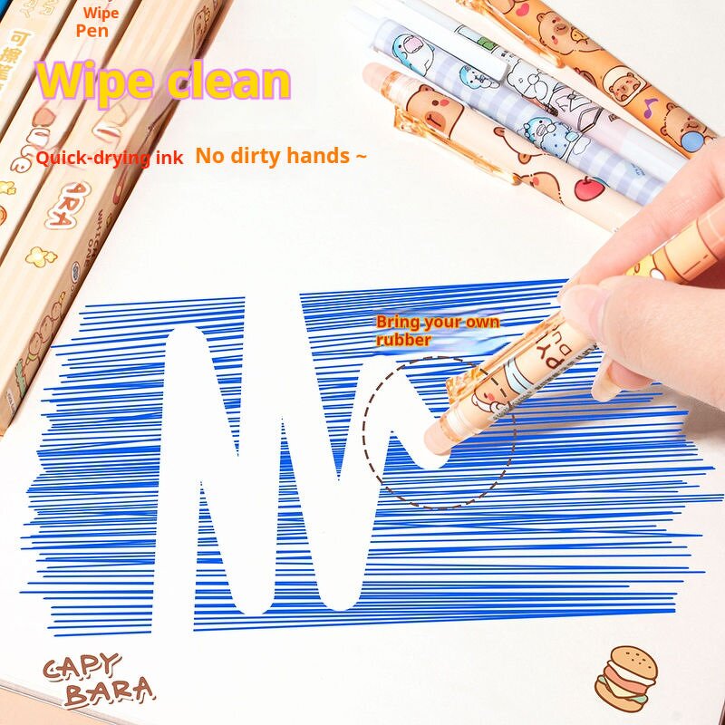 Erasable Pen - Manufacturer Capybara Anime Blind Box Press Neutral Wholesale Stationery