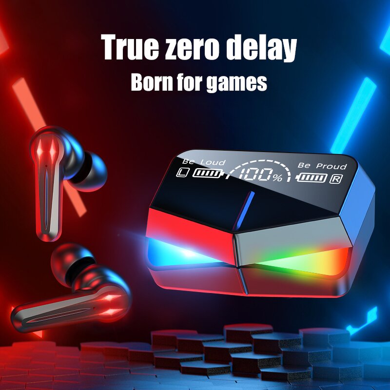 TWS Earbuds - Manufacturer M28 Professional Gaming Cool Lights Low-latency