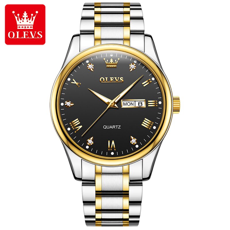 Quartz Watch - Manufacturer OLEVS 5563 Waterproof Chronograph Luminous Multifunction