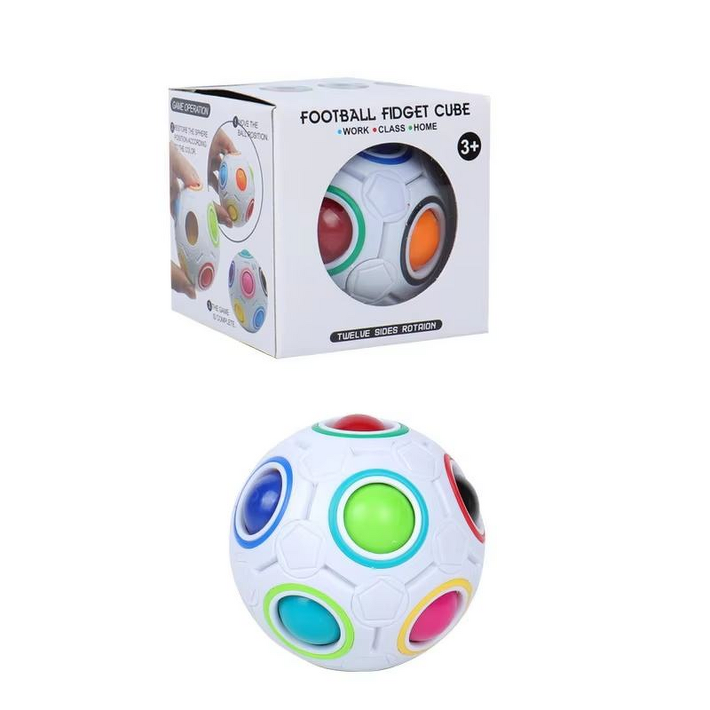 Toy Ball - Manufacturer Magic Rainbow Football 12 Holes Novelty Funny Kids Grab Toy