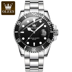 Quartz Watch - Manufacturer Olevs 5885 Sport Waterproof Classic Stainless Steel Men