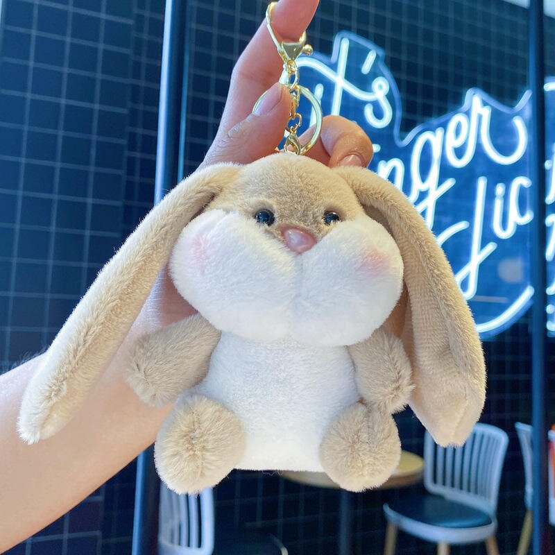 Plush Keychain - Manufacturer Pink Rabbit Bunny Soft Doll Stuffed Animal Bag Pendant
