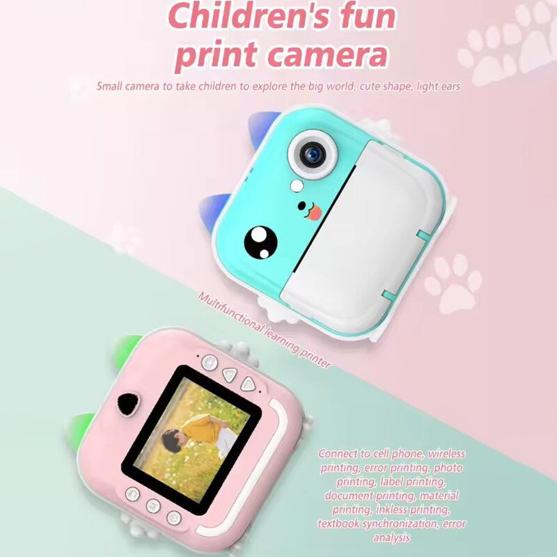 Instant Camera - Manufacturer Q5 Cute Rabbit 203DPI 2.4" Children's Printer Factory