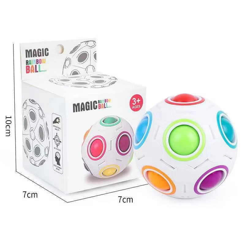 Sensory Cube - Manufacturer Rainbow Football 12 Holes Early Educational Stress Relief