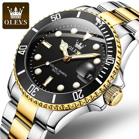Quartz Watch - Manufacturer OLEVS 5885 Original Movement Waterproof Luminous Men