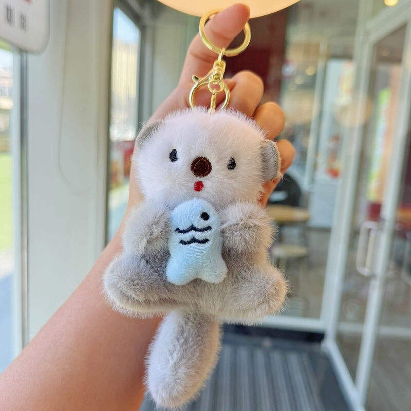 Plush Keychain - Manufacturer Otter Cartoon Stuffed Animal Mini Soft Bag Decoration