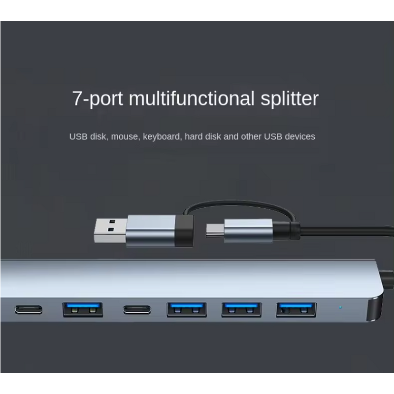 USB C Hub - Manufacturer 7 in 1 High Speed USB3.0 Adapter Macbook Pro