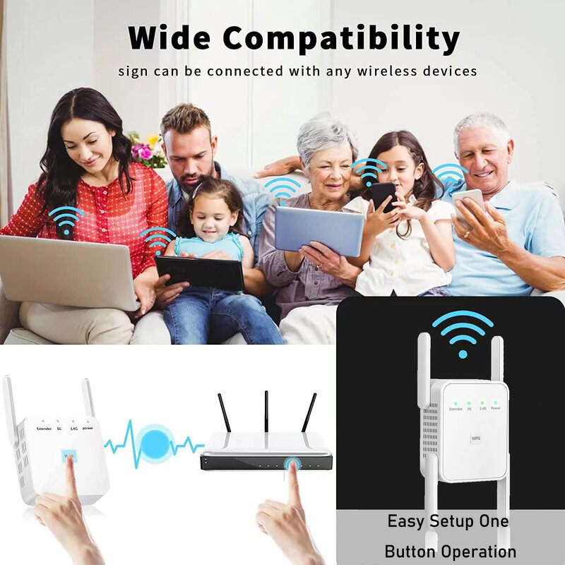 WiFi Repeater - Manufacturer 2.4G 300Mbps TP Link Long Range Signal Booster