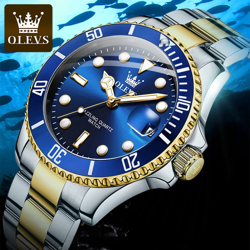 Quartz Watch - Manufacturer OLEVS 5885 Fashion Business Waterproof Power Reserve