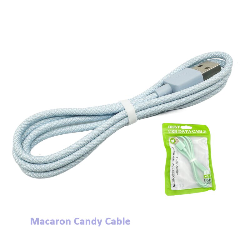 Charging Cable - Manufacturer 2024 Macaron Retractable 3 in 1 Multi USB IOS/Type C