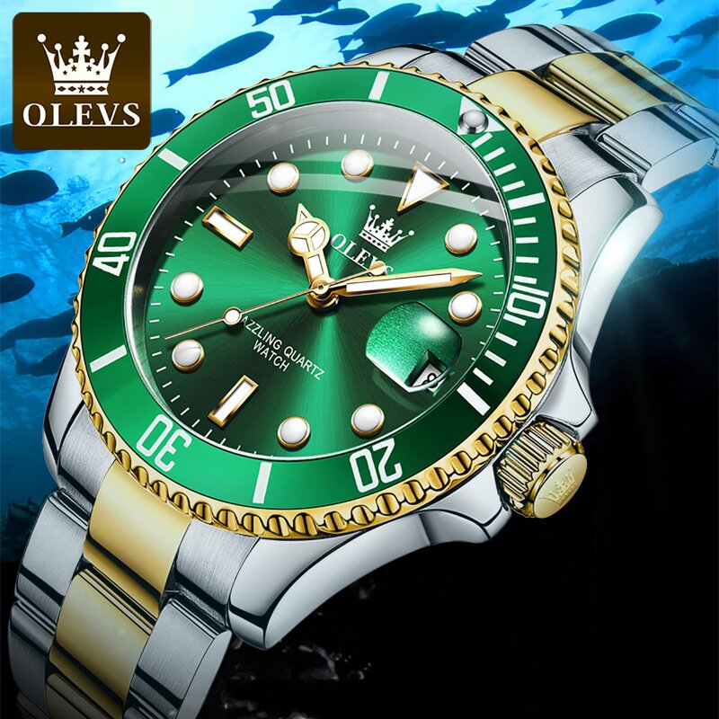 Quartz Watch - Manufacturer OLEVS 5885 Original Movement Waterproof Luminous Men