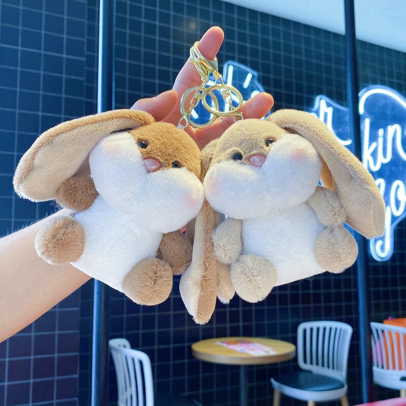 Plush Keychain - Manufacturer Rabbit Cartoon Doll Couple Schoolbag Kawaii Charm