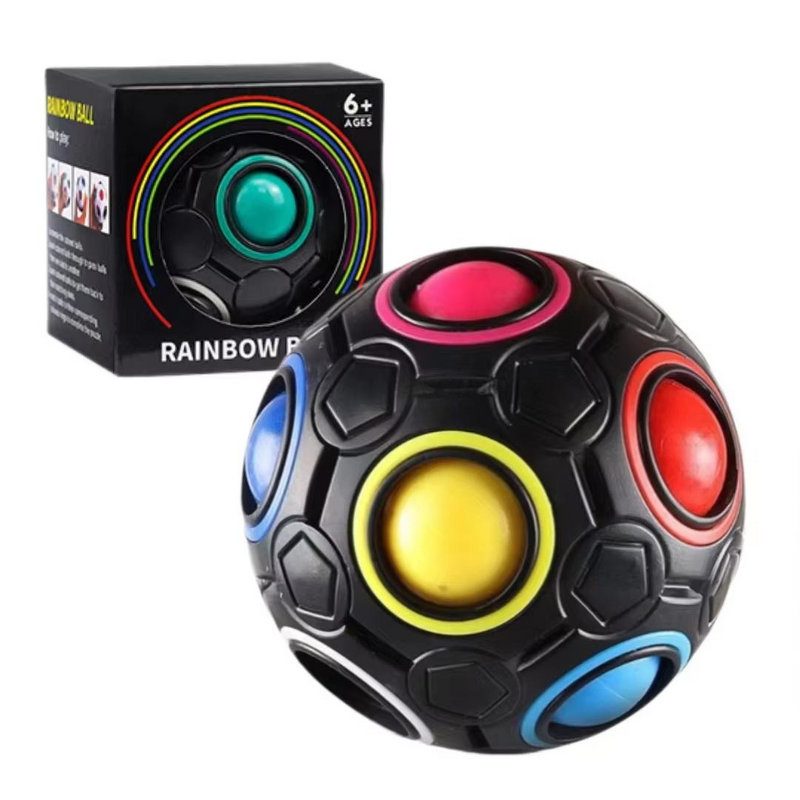 Toy Ball - Manufacturer Magic Rainbow Football 12 Holes Novelty Funny Kids Grab Toy