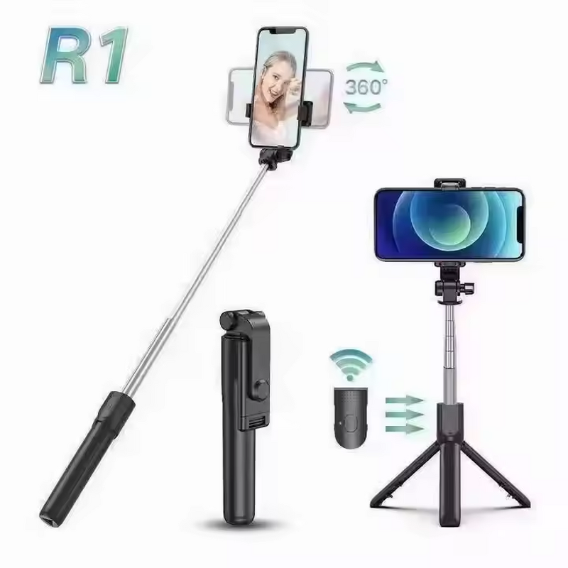 Selfie Stick - Manufacturer R1 Anti-shake Foldable 360 Remote Control Tripod