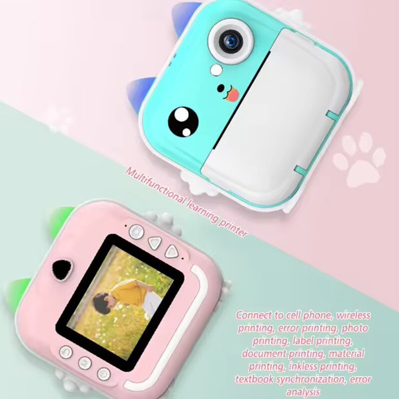 Kids Camera - Manufacturer Q5 Mini 4K 2.4" Instant Printer USB Charger 2024