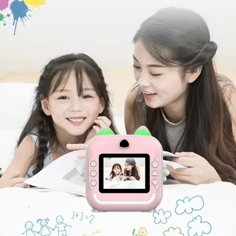 Kids Camera - Manufacturer Q5 Mini 4K 2.4" Instant Printer USB Charger 2024