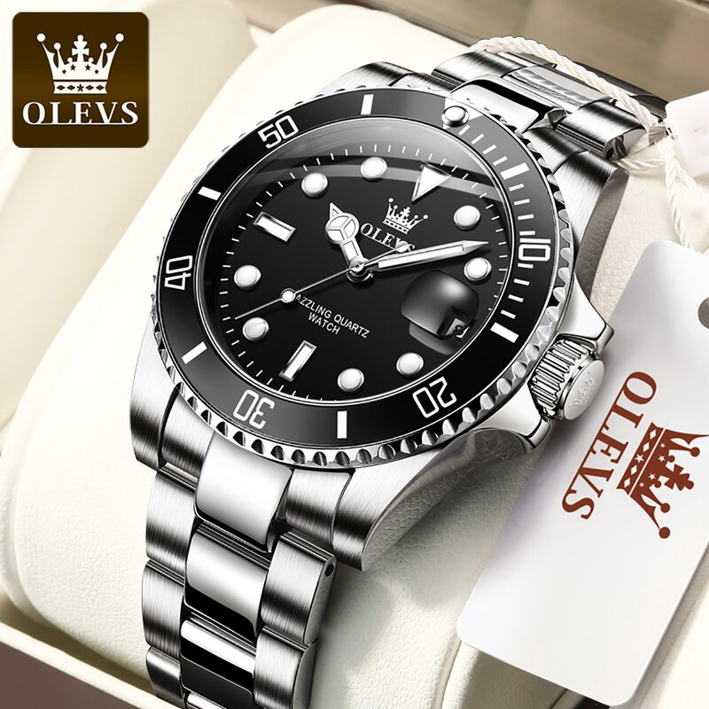 Quartz Watch - Manufacturer OLEVS 5885 Luminous Waterproof Power Reserve Men