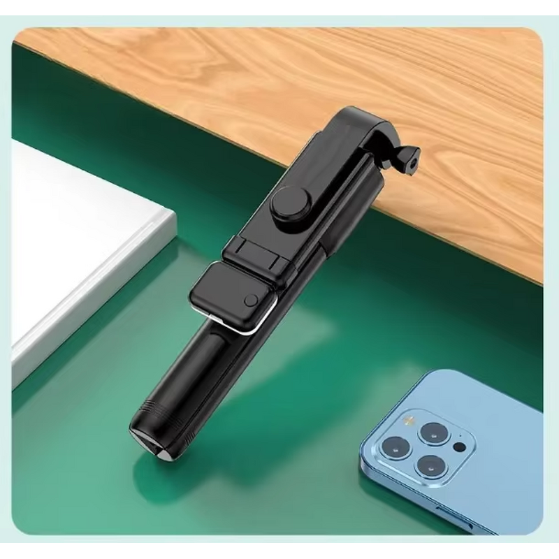 Tripod Stand - Manufacturer R1S Selfie Stick with Light Foldable 360 Remote Control