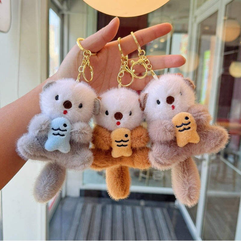 Plush Keychain - Manufacturer Otter Cartoon Stuffed Animal Mini Soft Bag Decoration