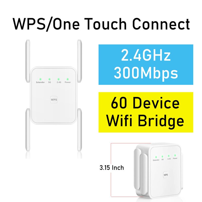 WiFi Repeater - Manufacturer 2.4G 300Mbps TP Link Long Range Signal Booster