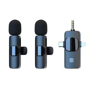 Lavalier Mic - Manufacturer K15 3 in 1 One Drag Two Noise Reduction Radio Mini