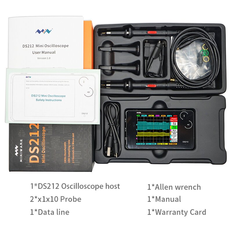 Oscilloscope - Manufacturer DS212 Mini Handheld Digital Dual-Channel Automotive Repair
