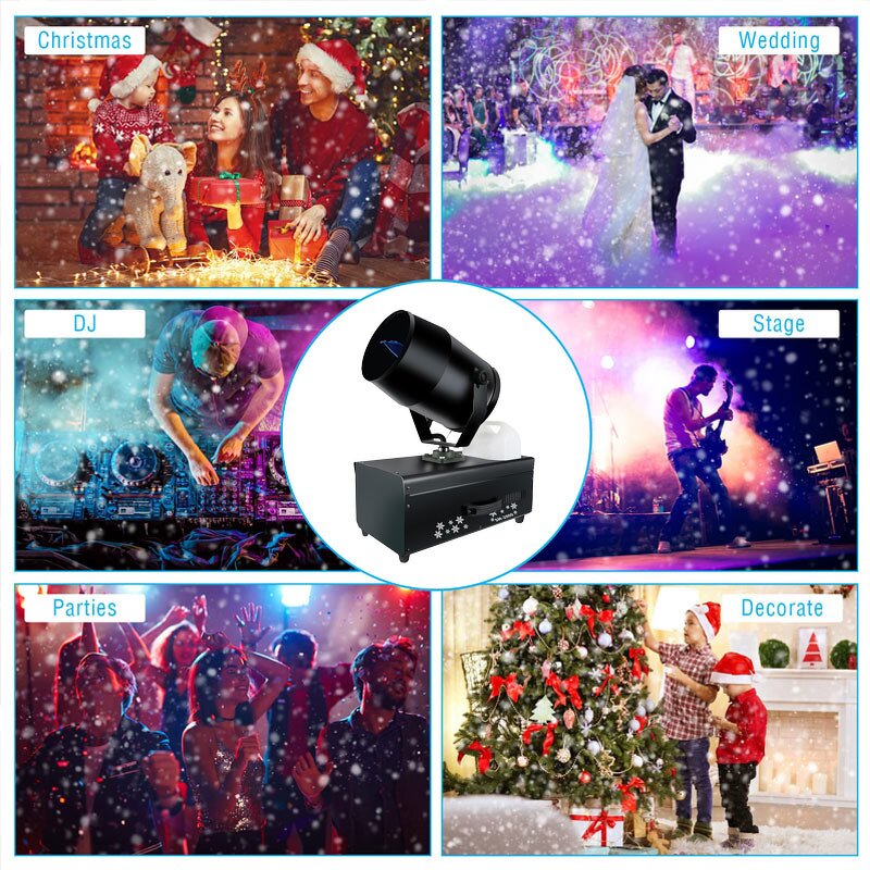 Foam Cannon - Manufacturer 2000W DMX Aluminum Jet Party Stage Remote Dry Ice