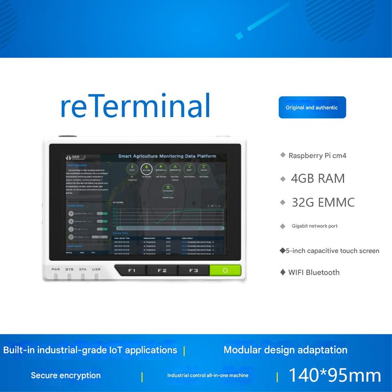 Development Board - Manufacturer reTerminal Raspberry Pi CM4 Linux 5-In Touch Industrial