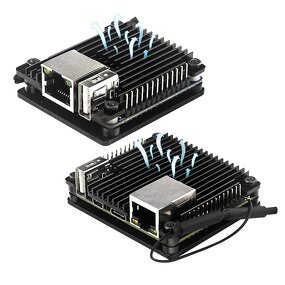 Aluminum Case - Manufacturer Pi Zero/2W Black Passive Cooling Protective Radiator Shell