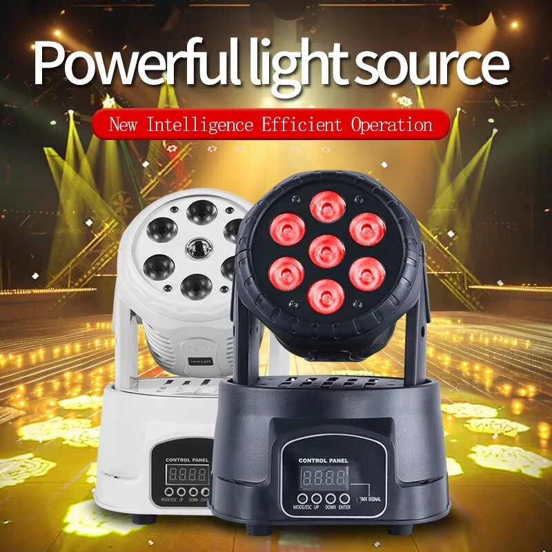 Moving Head Light - Manufacturer 7*100W RGBW LED Zoom DMX512 IP20 Metal Wedding DJ