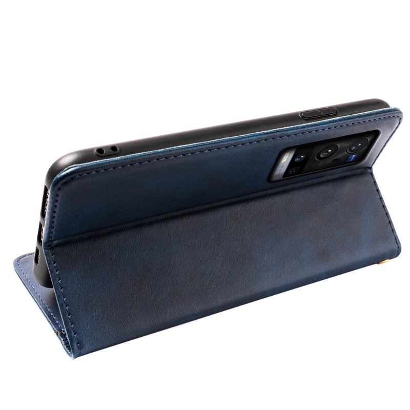 Phone Case - Manufacturer VIVO X60 Pro Plus Calfskin Recycled Magnetic Wallet Aesthetic