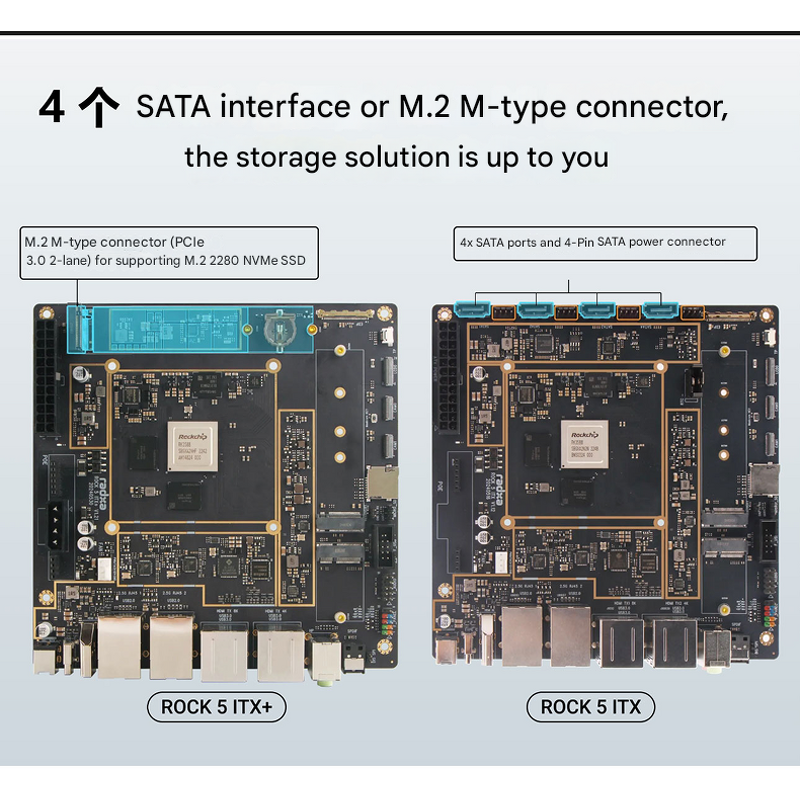 Motherboard - Manufacturer Radxa ROCK 5 ITX+ RK3588 Octa-core LPDDR5 8K Mini-ITX