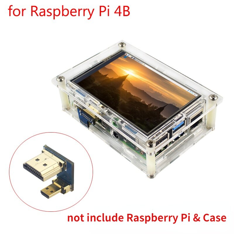 Touchscreen - Manufacturer Raspberry Pi 4B 3.5" 480x320/1920x1080 LCD High Resolution