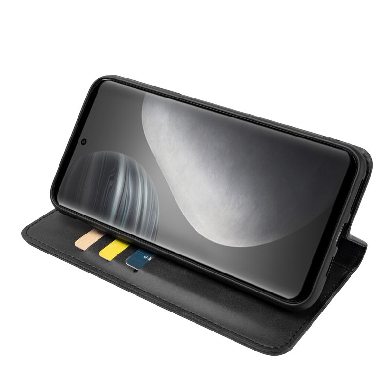 Phone Case - Manufacturer VIVO X60 Pro Plus Calfskin Designer Magnetic Wallet Wholesale