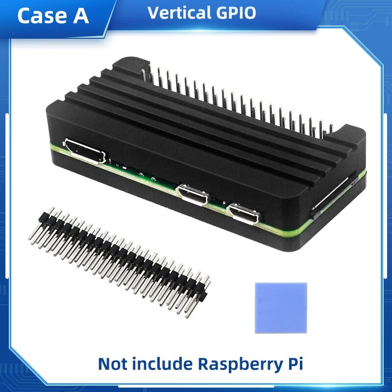 Aluminum Case - Manufacturer Raspberry Pi Zero 2W Alloy Passive Cooling Heatsink Shell