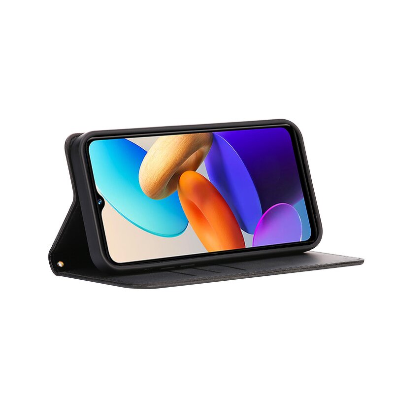 Phone Case - Manufacturer Vivo Y22s Calfskin Wallet Magnetic Solid Color Model Max