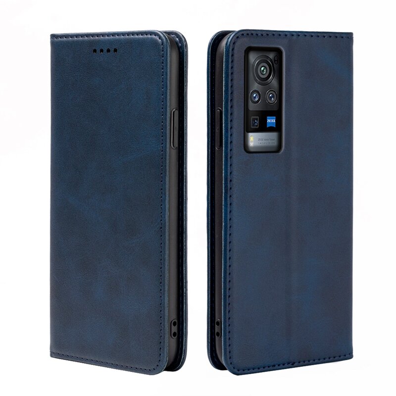 Phone Case - Manufacturer Vivo X60 Pro Waterproof Calfskin Wallet Magnetic Model Max
