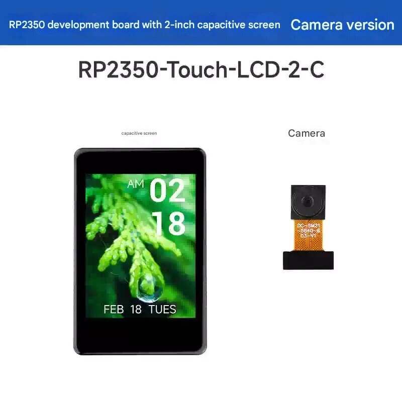 Development Board - Manufacturer Weixue Raspberry Pi RP2350 2" Touch OV5640 Camera