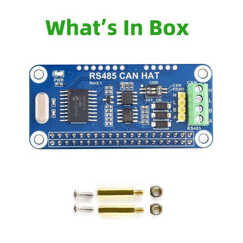 HAT - Manufacturer Raspberry Pi RS485 CAN 3.3V MCP2515 SP3485 SPI 4B/3B+/Zero