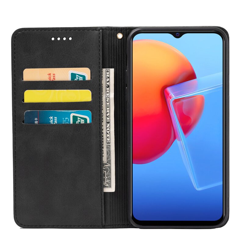 Phone Case - Manufacturer VIVO Y51 2020 India Wallet Case Calfskin PU Magnetic Fast