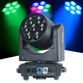 Moving Head Light - Manufacturer Mini Eye 7x40w RGBW 4in1 DMX Zoom LED Wash Party Club