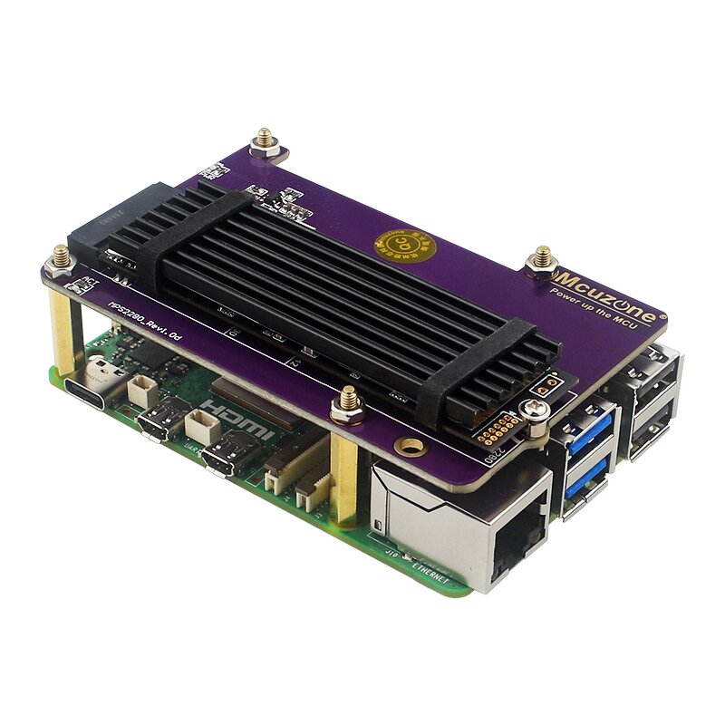 SSD Heatsink - Manufacturer M.2 Aluminum Radiator Silicone Pad NVME NGFF 2280 Pi 5