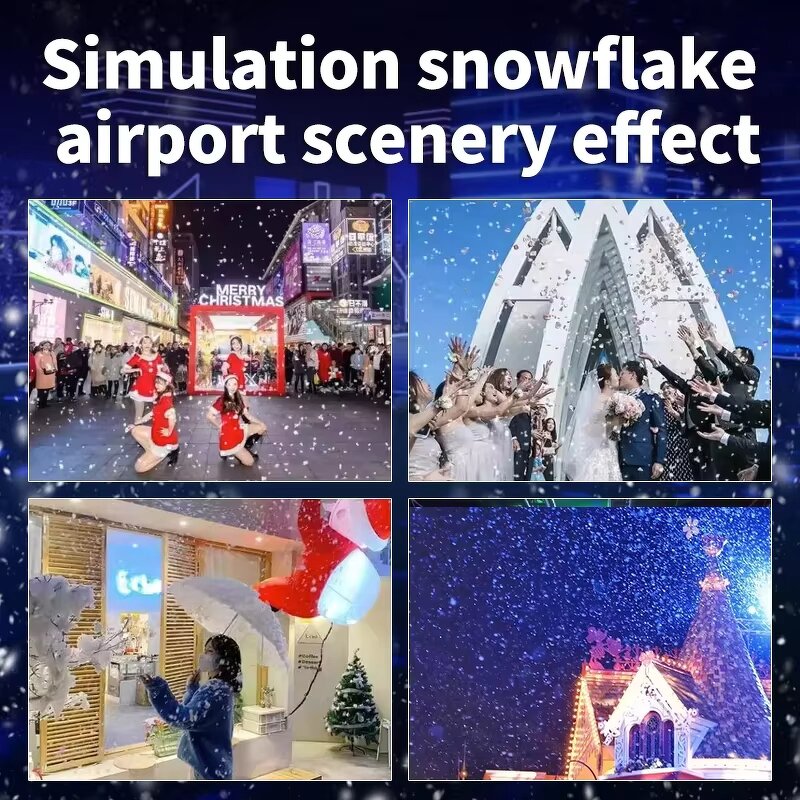 Snow Machine - Manufacturer 1500W/2000W Rotating Metal Remote Electric Festive Events
