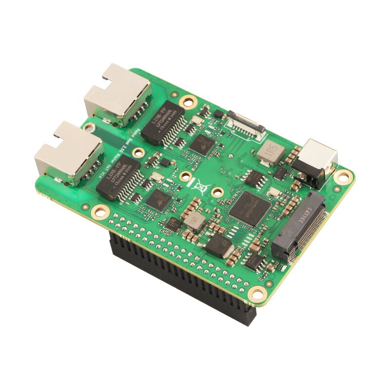 Expansion Board - Manufacturer Radxa Dual 2.5G Supports Raspberry Pi 5 Development