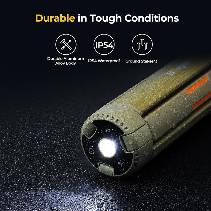 Camping Light - Manufacturer 15600mAh Telescopic ABS Waterproof Cordless Flashlight Tent