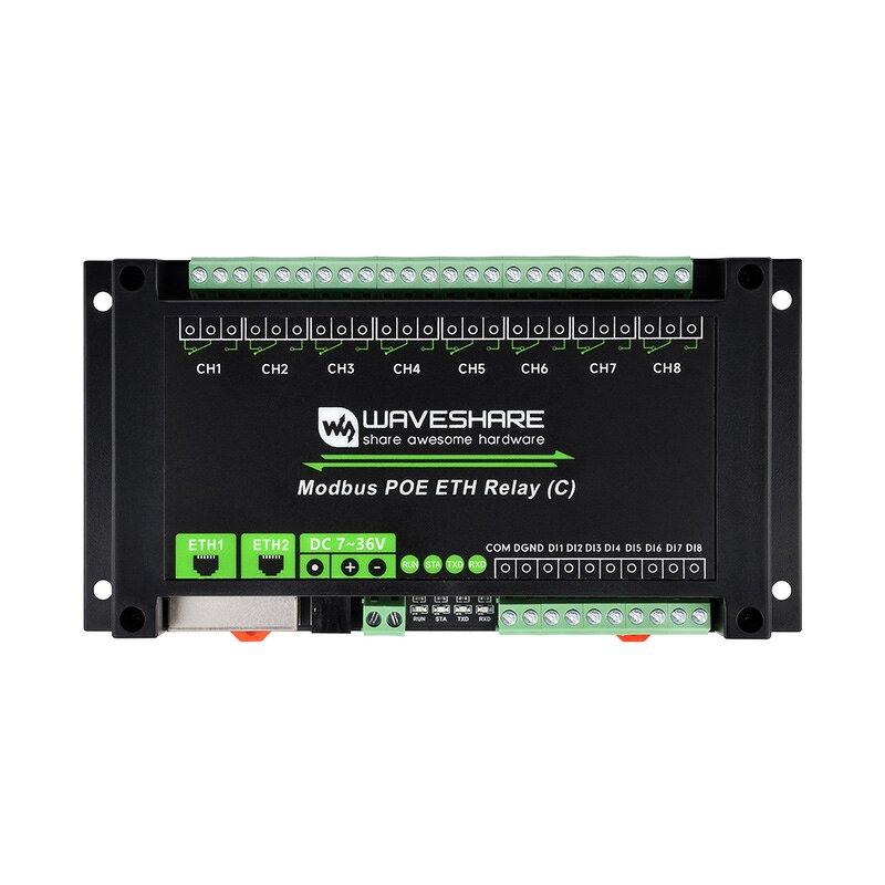 Relay Module - Manufacturer Weixue 8-Way Dual Ethernet PoE Isolation Cascade Communication