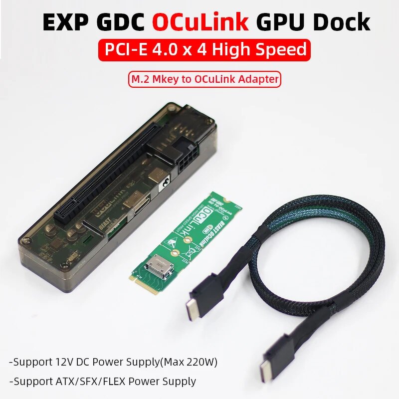 GPU Dock - Manufacturer EXP GDC OCuLink PCIe4.0 X4 M.2 M Key External Video Card